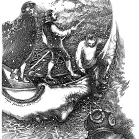 "Красные розы Казановы". Ночь в Венеции. Иллюстрация.