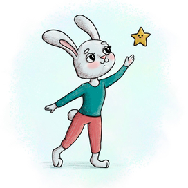 Зайчик со звездочкой 