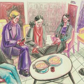 встреча книжного клуба на масленицу