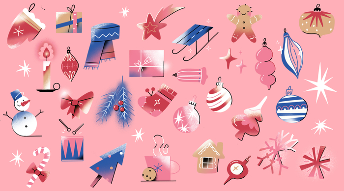 Иллюстрации для адвент-календаря