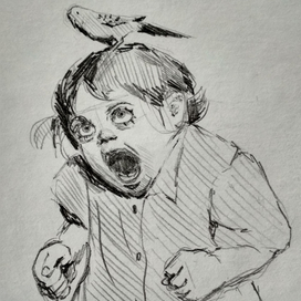 Девочка и попугай