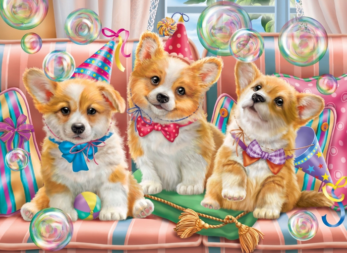 Щенята.для пазлов