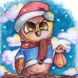 Новогодняя сова