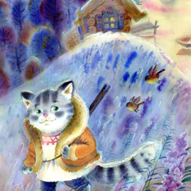 Кот  из сказки"Лиса и Петух"