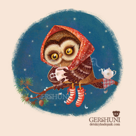 Иллюстрация к стихотворению "Вечереет.темнеет,холоднеет"