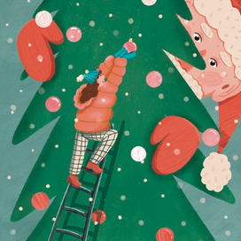 Серия новогодних открыток