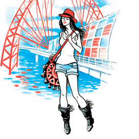 Fashion иллюстрация для обложки блокнота 4