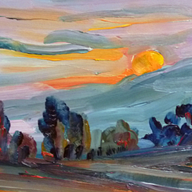 Лучи заходящего солнца