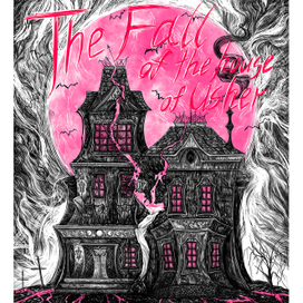Обложка для комикса "Падение дома Ашеров"