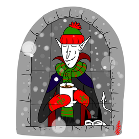 Олег любит зиму.на расстоянии 