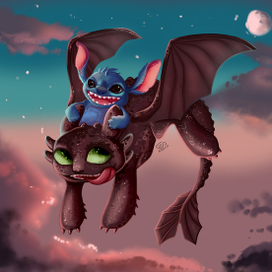 Беззубик и Стич