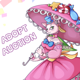 Дизайн персонажа "Конфетная кошка"