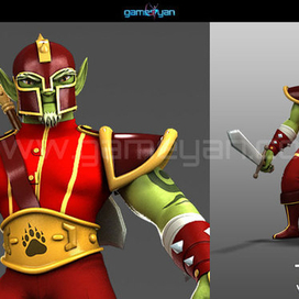 3D моделирование Воин Существо Характер