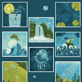 Водный стикерпак.