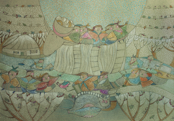 "На снежной козе"