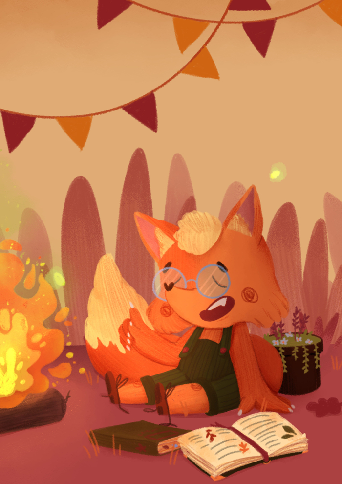 Умный лисенок