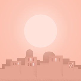 Восточный город