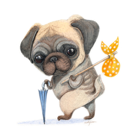 Щенок путешественник