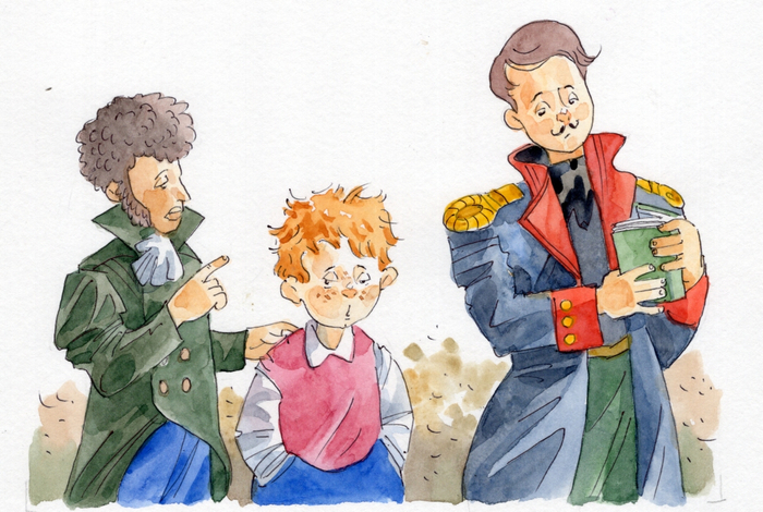 парнишка и писатели