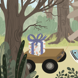 Заяц - книжный разворот фрагмент