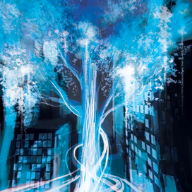 Неоновое дерево