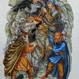 иллюстрация к книге"Скандинавские мифы"