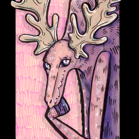 Фиолетовый Монстр Лось