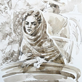 Иллюстрация  кроману Ф.М.Достоевского "Братья Карамазовы"