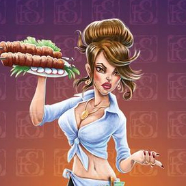 Официантка Снежана