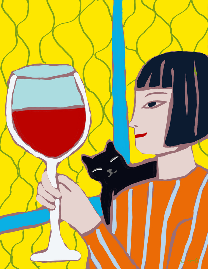 Вино и Кошечка