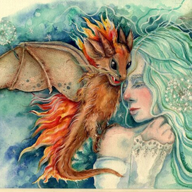 Огонь и вода: дракон и русалка