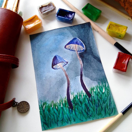 Отрытка с грибочками