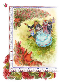 Иллюстрация А.Саксе "Сказки о цветах: латышский букет" 6