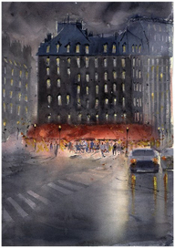 Ночной Париж