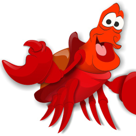 Крабик Себастьян из мультфильма "Русалочка"