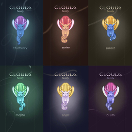 CLOUDS family  nft fanart