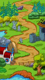 карта лес,начало пути