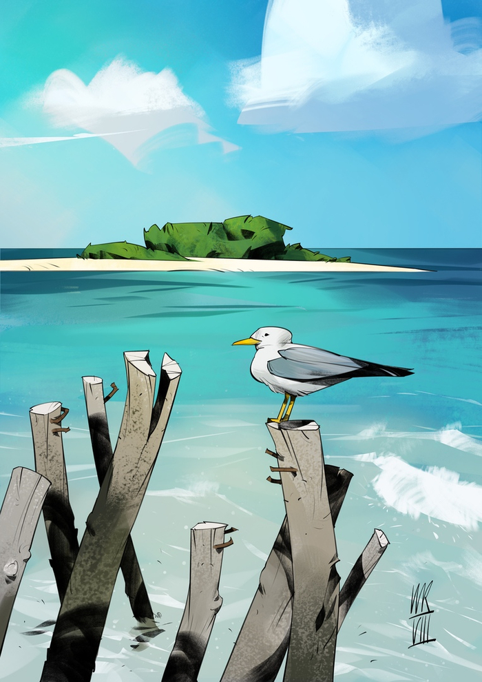 Остров в океане 