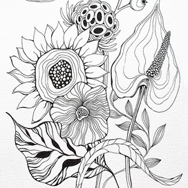 Цветочный арт