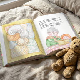 Разворот книги "Малиновое лето"