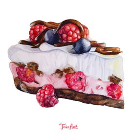 Малиновый торт