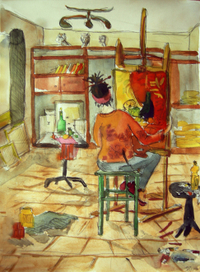 Любины дни. В мастерской.