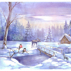 Новогодняя открытка (заимка)