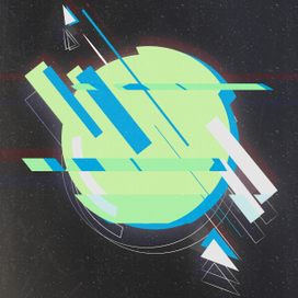 Иллюстрации "глитч" и "супрематизм"