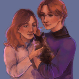 парочка с котом