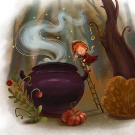 Гномик в волшебном лесу