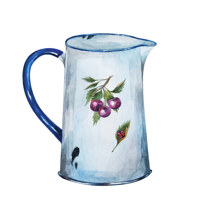 кувшин акварель