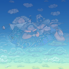 Иллюстрация к "Приключения маленькой тучки"