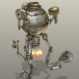 Робот из мира "Fallout"