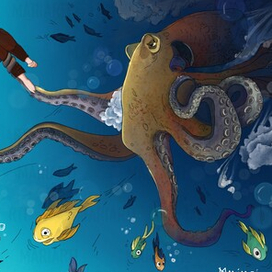 Иллюстрация к книге "Приключения Уолта и Джо"